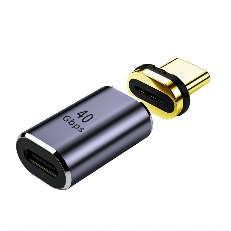 40Gbps Usb C Magnetic Adapter,Usb4.0 24 Pin Pd 100W 40Gb/S Quick Charge & Data