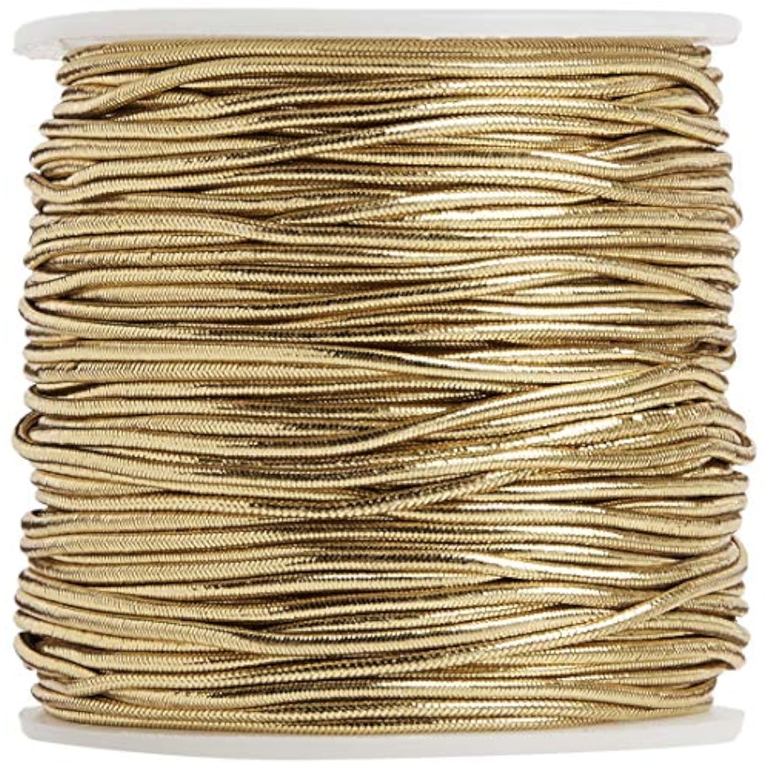 1318/50-634 Stretch Cord Polyester Ribbon, 50 Yd, Gold