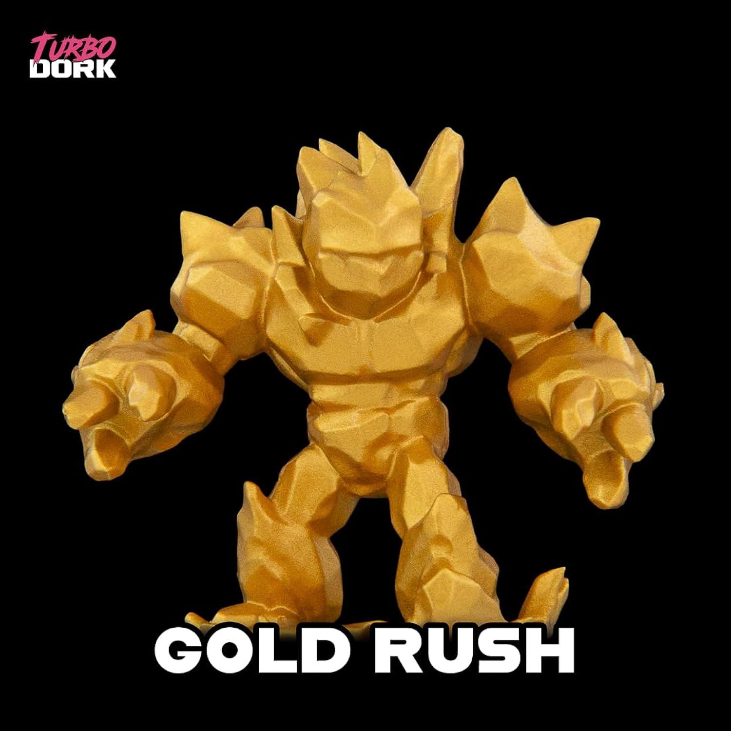 Gold Rush Metallic Acrylic Paint 22Ml Bottle - Water-Based Non-Toxic Metallic Finish Paint