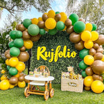Yellow Balloons Different Sizes 105Pcs 5/10/12/18 Inch Yellow Balloon Garland Kit For Wedding Baby Shower Birthday Party Supplies Bridal Shower Decorations