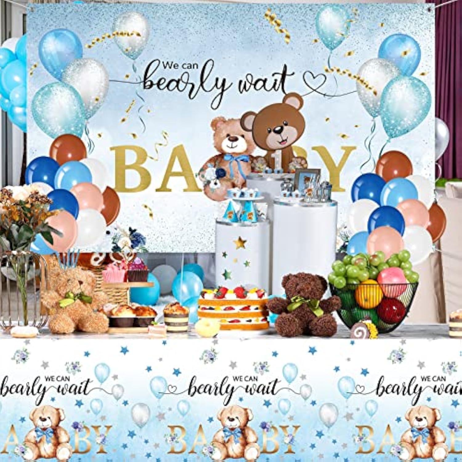 67 Pieces Bear Baby Shower Decorations Bearly Wait Bear Baby Shower Ta