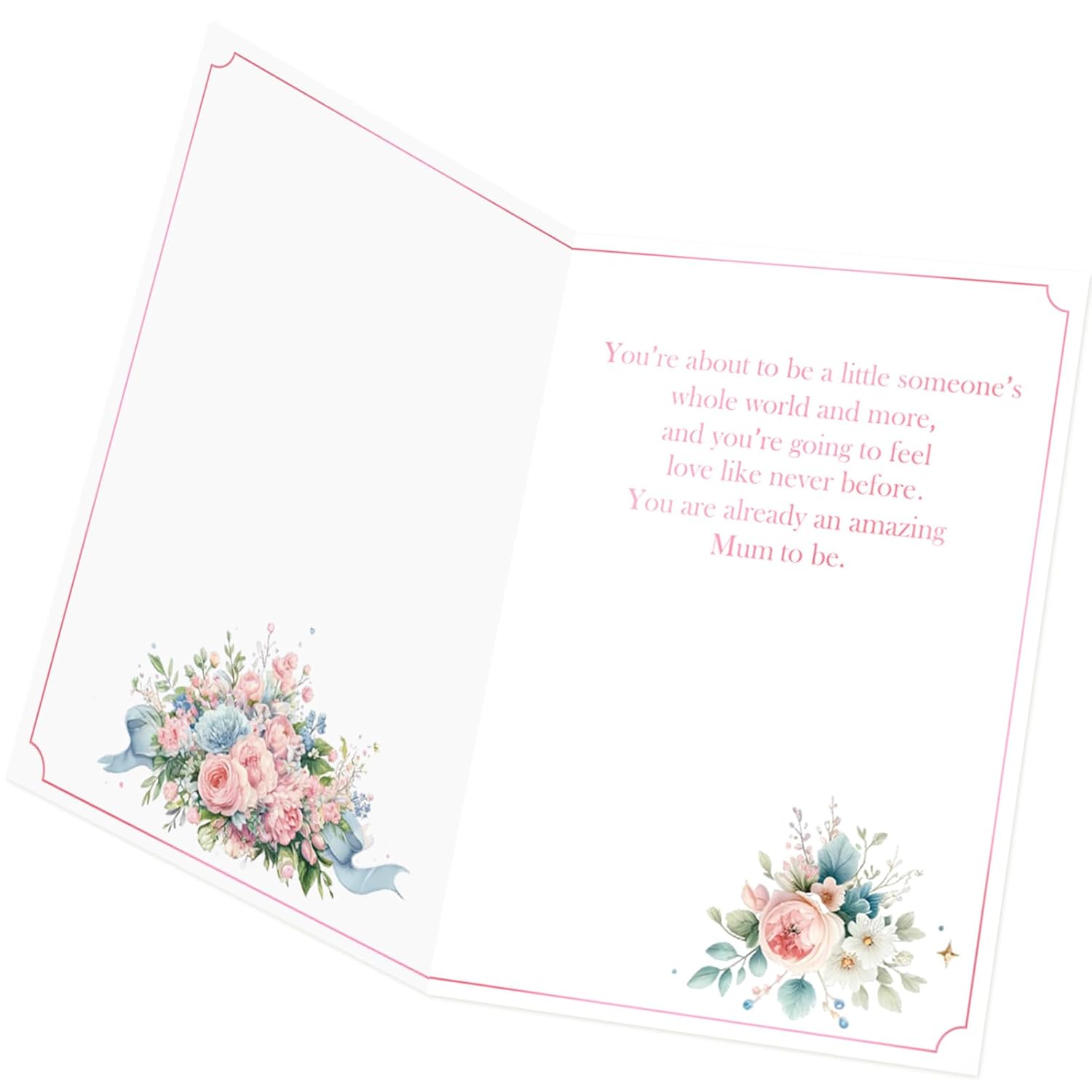 Happy Mothers Day Card For Mother To Be Mom To Be Pregnant Expecting New First Mom Mother'S Day Gift Gifts With Envelope 5X7 Inch Message Inside 1 Pcs