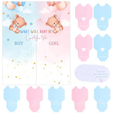 193 Pieces Gender Reveal Decorations - Cast Your Vote Sign Mommy To Be Daddy To Be Button Pins Team Boy Team Girl Stickers Baby Shower Thank You Stickers Party Supplies Games
