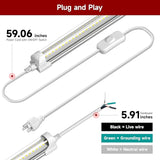8 Pack 3FT LED Shop Lights 30W 4680LM 5000K High Output T8 Integrated Tube Lights for Garage Warehouse