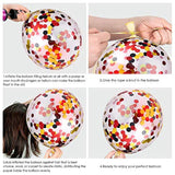 100Pcs Mouse Balloon Garland Arch Kit Red Black Yellow Confetti Birthday Party Decorations