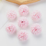30 Pcs Artificial Chrysanthemums Heads Ball Flowers?Silk Chrysanthemum Ball Bouquet White Bouquets Hydrangea For Home Office Coffee House Parties And Wedding (Light Pink)