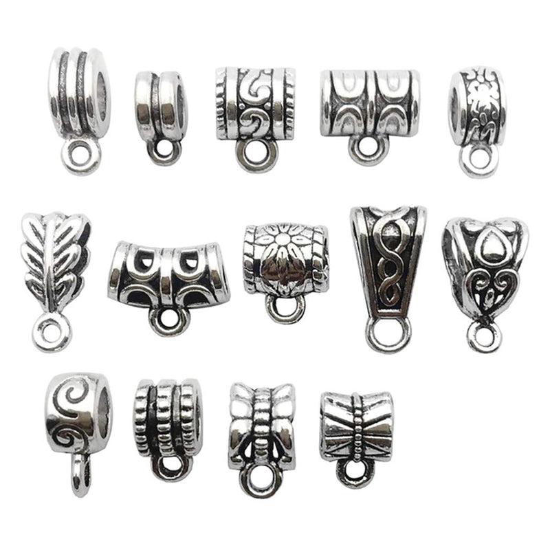 Bracelet Beads Bails Alloy Multistyle Charm Pendant Connectors For Diy Jewelry