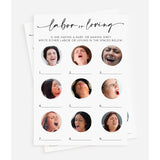 50 Baby Shower Labor Or Loving Game (50-Cards) Fun Baby Shower Game Activity, Gender Neutral Boy Or Girl, Minimalist