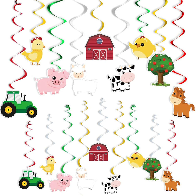 Farm Animals Hanging Party Decorations - Barnyard Theme Party Supplies