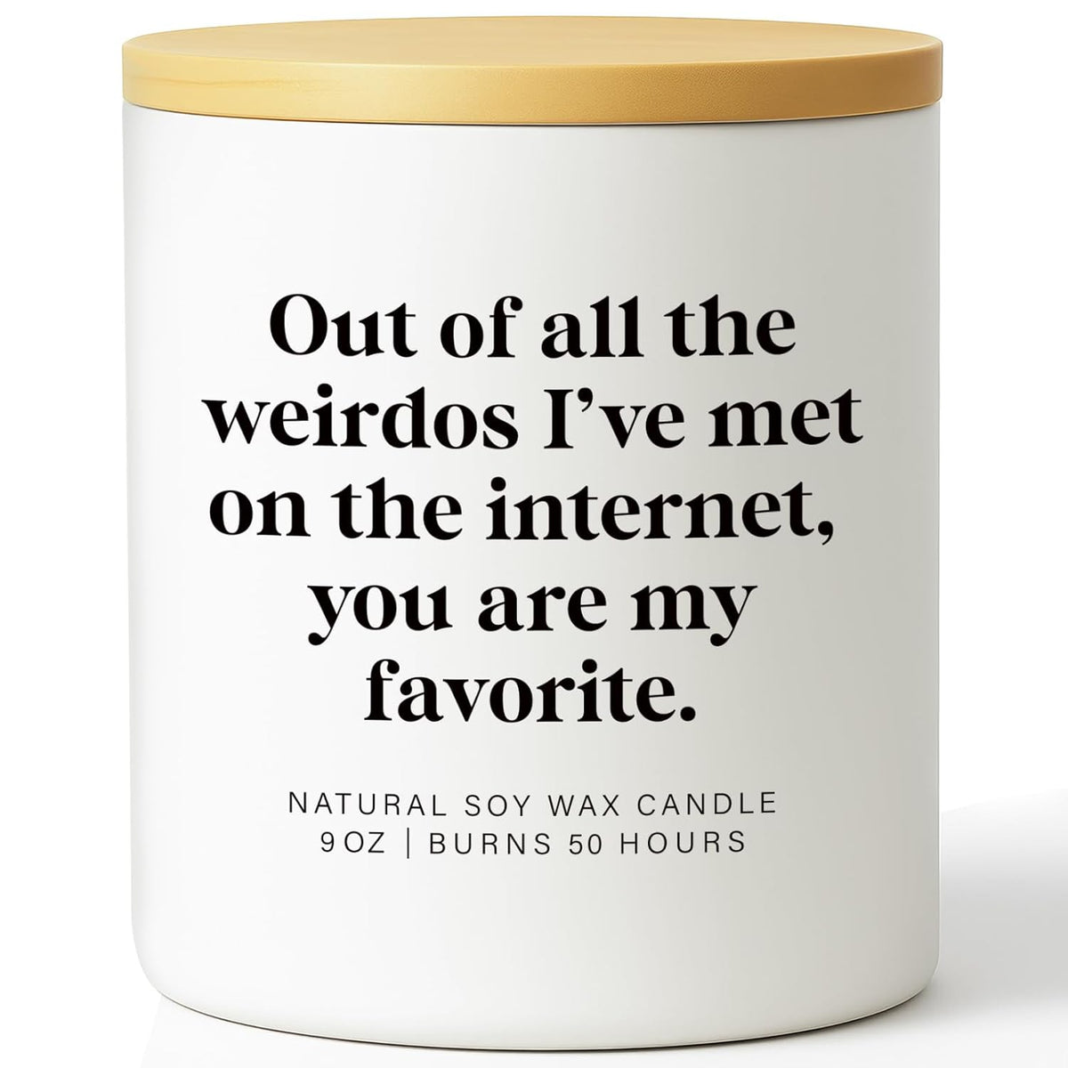 Funny Gifts For Him Her Couple Boyfriend Girlfriend Valentine’S Day Candle Romantic Gift For Couples Who Met Online Dating App Love Candle Favorite Weirdo Internet Valentine Anniversary Couple Gift