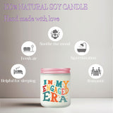 Engagement Gifts For Her - In My Engaged Era - Soy Scented Candle - Unique Bridal Shower Bachelorette Gifts For Bride Future Mrs