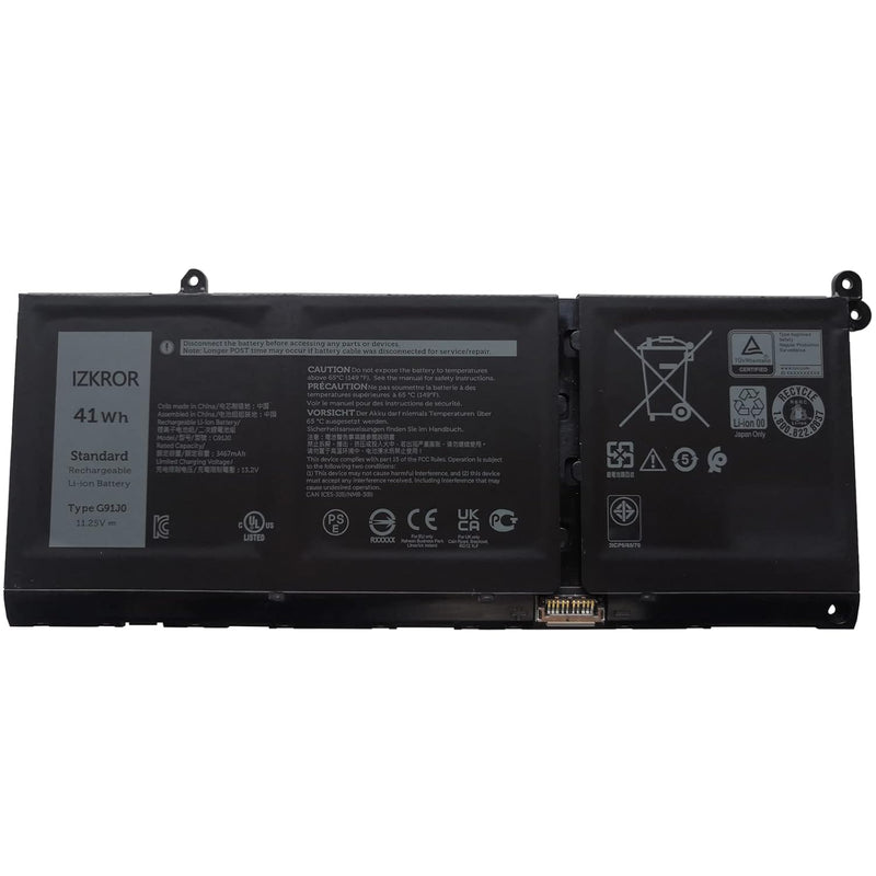 G91J0 41Wh Battery Replacement For Dell Inspiron 3510 3511 3515 5310 5410 5418