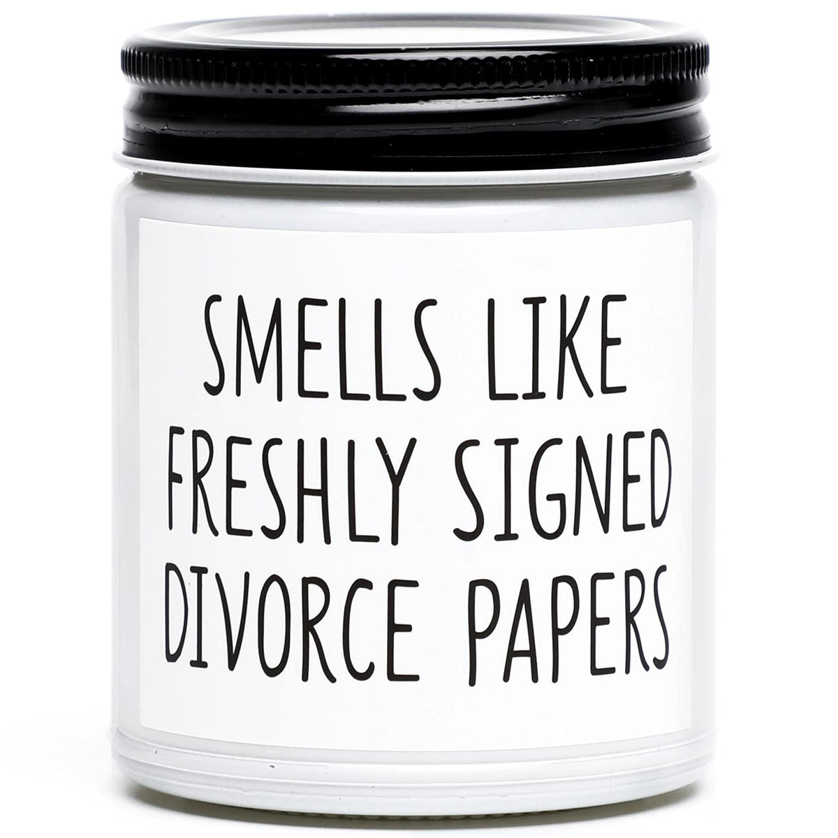 Divorce Gifts For Women, Divorce Candle,New Beginnings Gift For Women, Break Up Gift For Her, Happy Divorced Gifts, Smells Freshly Signed Divorce Papers,Lavender Vanilla Candle,7Oz