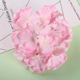 28 Pcs Silk Hydrangea Flowers Artificial Flowers 7 Inch Hydrangea Head With Stem, Used For Home Wedding Party Decoration (Dark Pink)