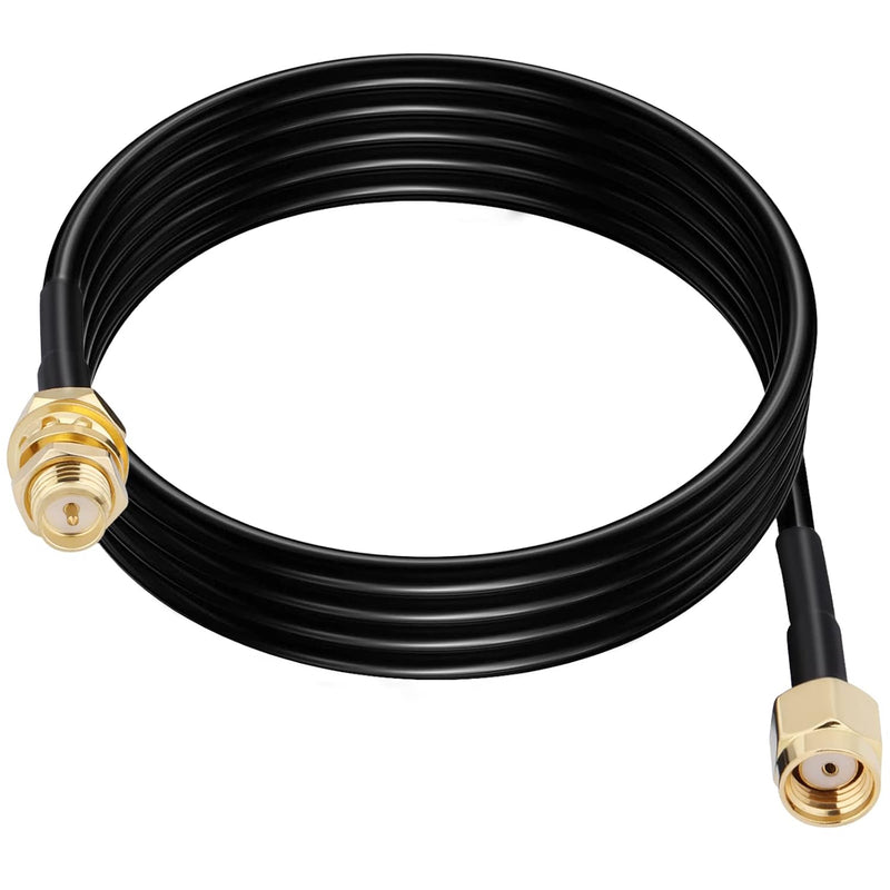 Wifi Antenna Extension Cable 10Ft Rp-Sma Male To Rp-Sma Female Connectors Low