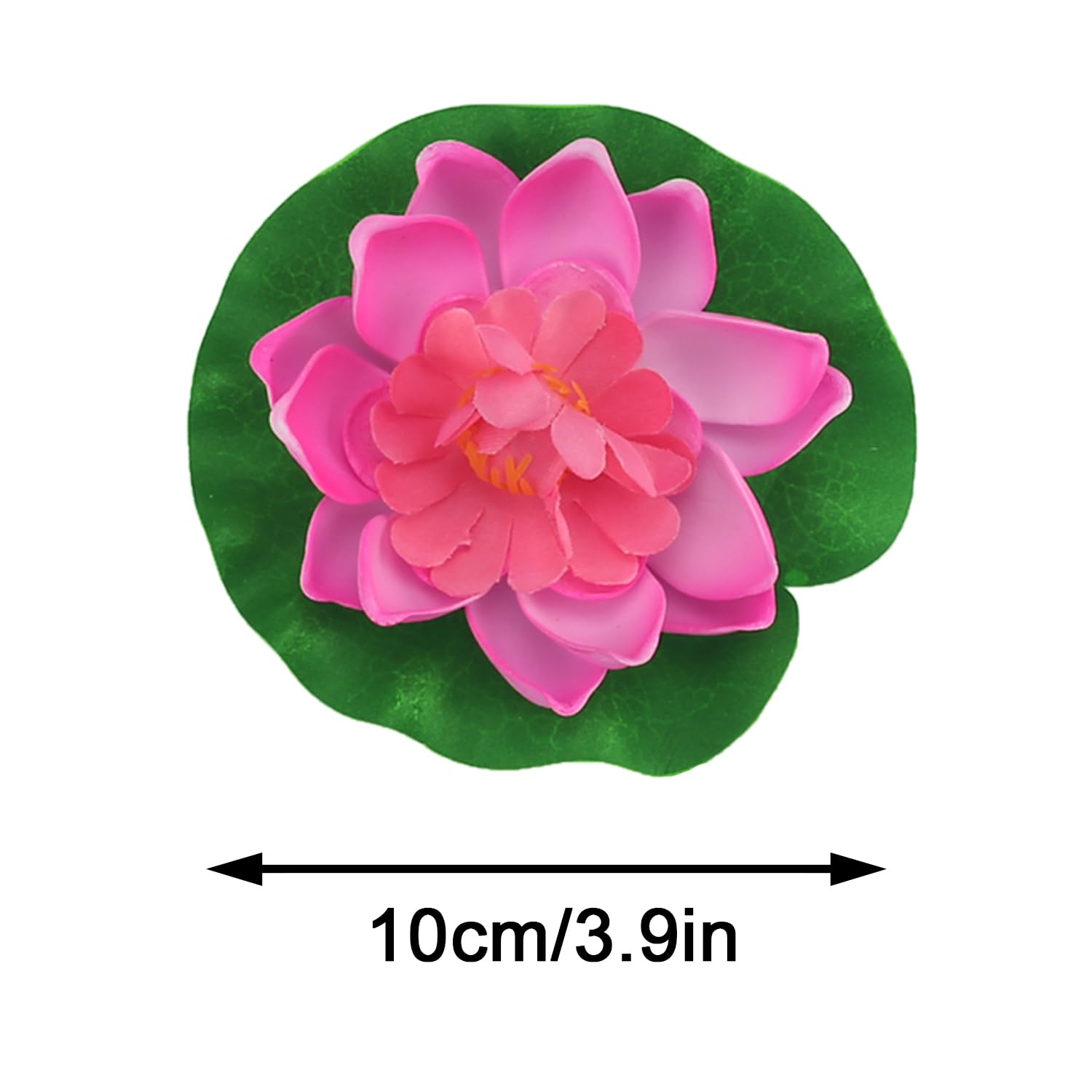 8 Pcs Artificial Floating Foam Lotus Flowers Realistic Water Lily Pads For Pond Pool Home Garden Wedding Decorations 4 Inch