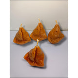 Cps Decor Samosa Candles For Decoration | Pure Soy Wax | Hand Poured | Smokeless Candles For Home Use And Home Decor (Set Of 4)