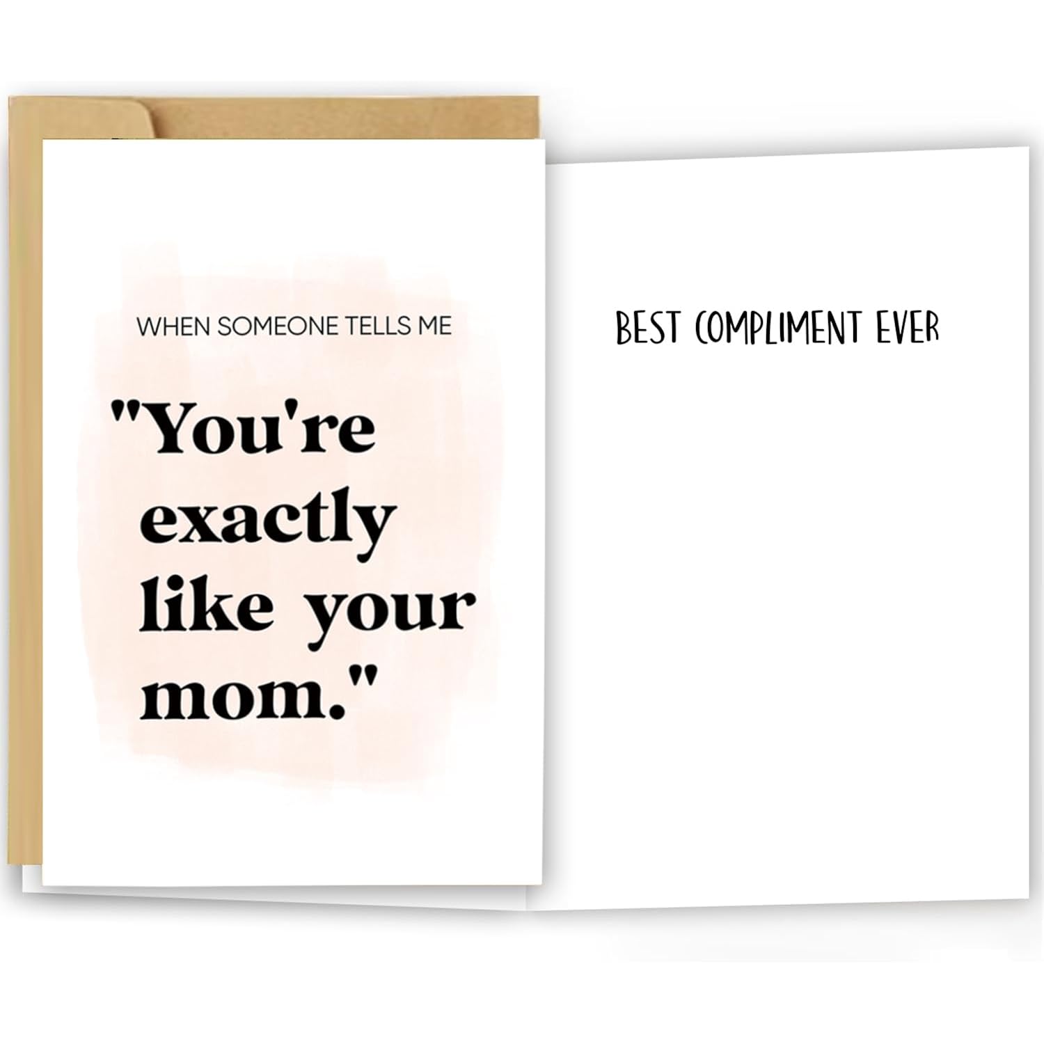 Funny Birthday Card&Gift For Mom Stepmother, Cute Mothers Day Card Gifts From Son Daughter Kids, Humor Best Mum Birthday Card, Happy Mothers Day Card Gift For Mom Mommy Mother Stepmom Mama