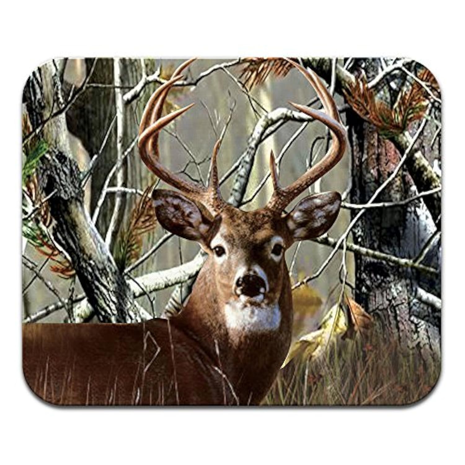 Non-Slip Rectangle Mousepad, Deer Hunter Mouse Pad For Home, Office And Gaming Desk