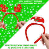 12 Pcs Christmas Headbands, Cute Christmas Head Boppers Party Hats Christmas Reindeer Costume Headbands For Christmas Holiday Party, Christmas Party Accessoriess, Annual Holiday, Photos Booth