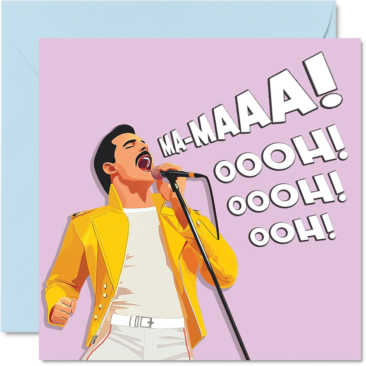 Mum Birthday Card - Mama! - Happy Birthday Card For Mum From Son Daughter, 5.7 X 5.7 Inch Classic Rock Bday Greeting Cards