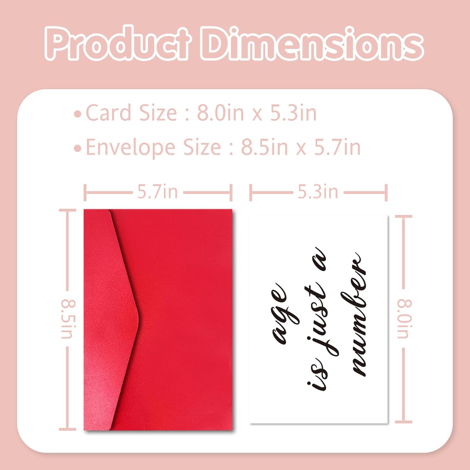 Cute Funny Cat Birthday Card For Friend Cat Lover, Get Excited, It’S Your Birthday, 8 In X 5.3 In Greeting Card With Red Envelope And Sticker