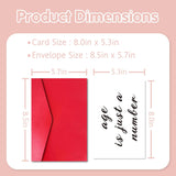Cute Funny Cat Birthday Card For Friend Cat Lover, Get Excited, It’S Your Birthday, 8 In X 5.3 In Greeting Card With Red Envelope And Sticker