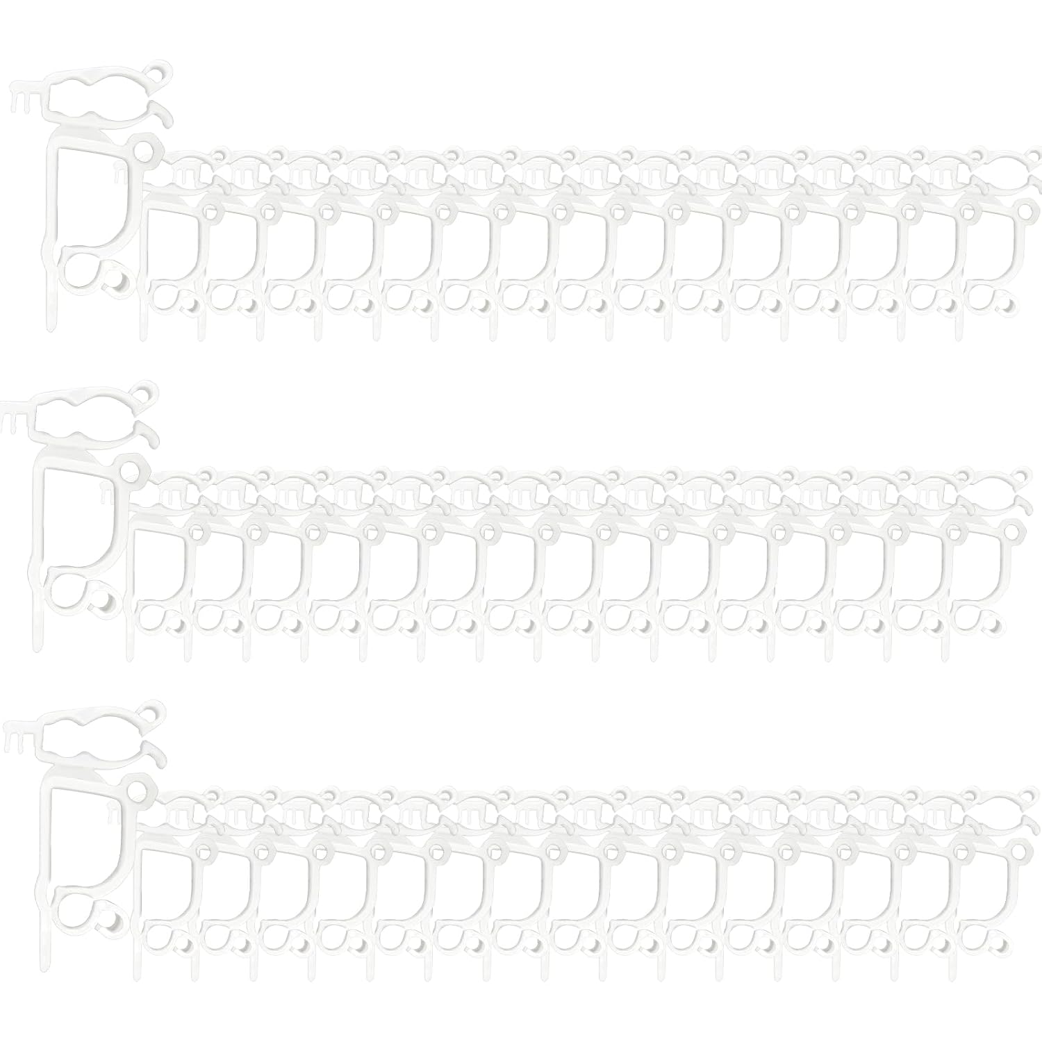 100Pcs Christmas Light Clips, All-Purpose Holiday Light Clips Outdoor Hang Gutter Hooks For C7, C9 Outdoor Christmas Decoration String Lights