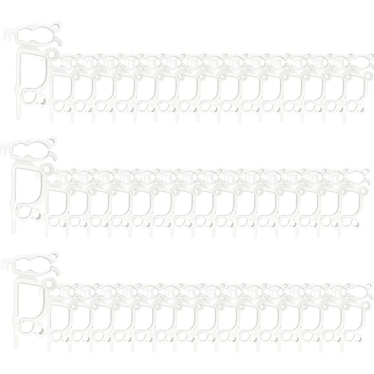 100Pcs Christmas Light Clips, All-Purpose Holiday Light Clips Outdoor Hang Gutter Hooks For C7, C9 Outdoor Christmas Decoration String Lights