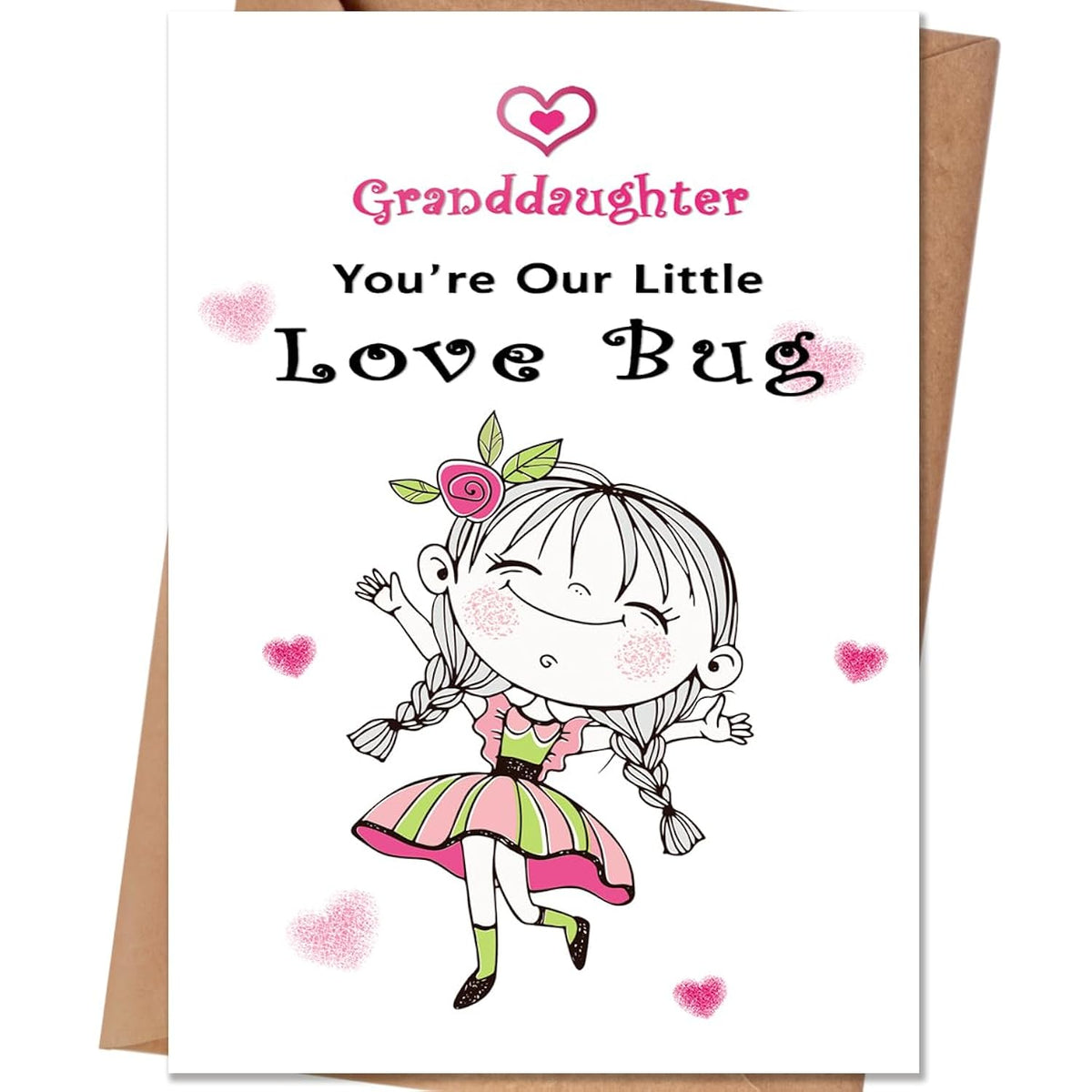 Valentine Card For Granddaughter, Happy Valentine'S Day Card Gifts For Granddaughter