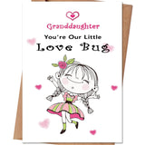 Valentine Card For Granddaughter, Happy Valentine'S Day Card Gifts For Granddaughter