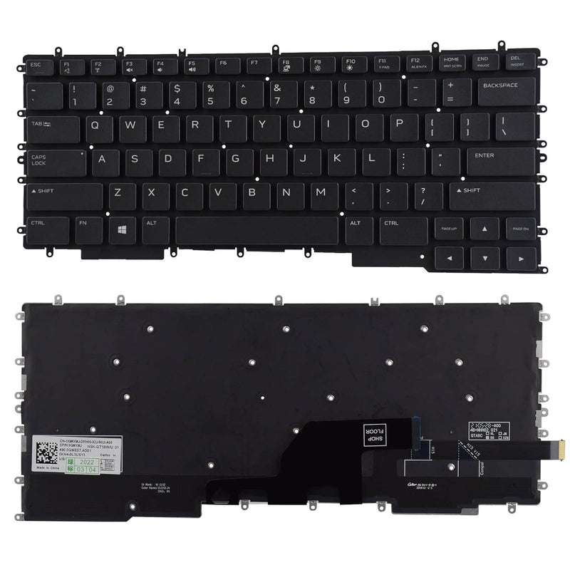 Replacement Keyboard Compatible With Dell G7 15 G7500 G7 7500 With Backlit