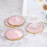 4 Pack 4 Inches Thick Round Coaster Molds, Coaster Silicone Molds For Resin Casting, Geode Agate Silicone Coaster Epoxy Casting Mold