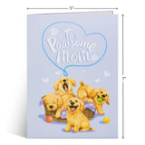 Dogs Pop Up Cards, Golden Retriever, 3D Greeting Cards, Gift For Mothers Day, Birthday, Anniversary, Valentines Day, Mom, Stepmom, Mother In Law, 5X7 - Includes Envelope And Message Note