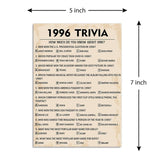30Th Birthday Party Games, 1996 Trivia Games, Birthday Party Supplies For Adults, Fun 1996S Party Game?Pack Of 30 Cards