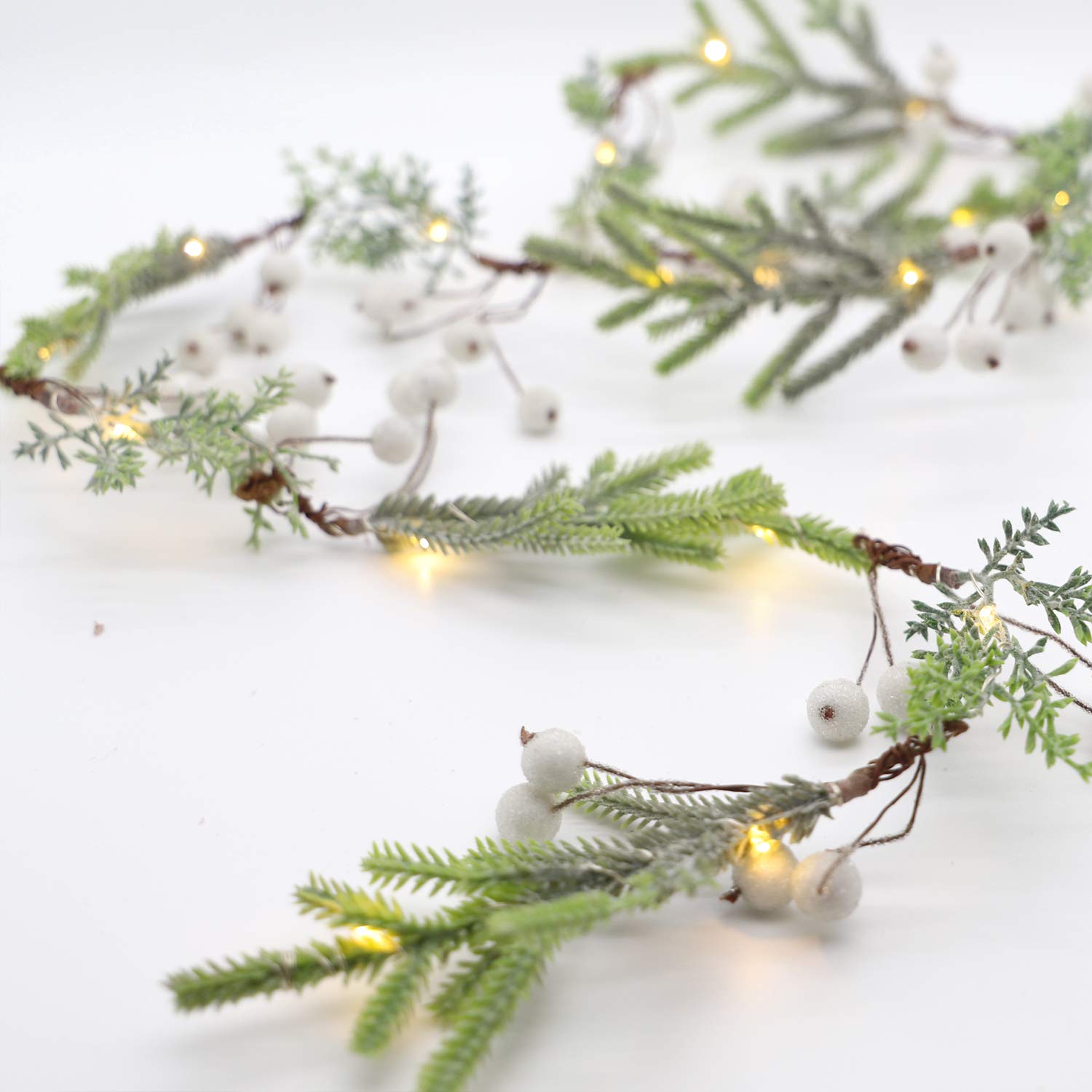 Christmas Lights Outdoor Indoor Usb Warm White Christmas Garland Fairy Mini Light 25Leds 6.5Ft With Timer Remote For Chr