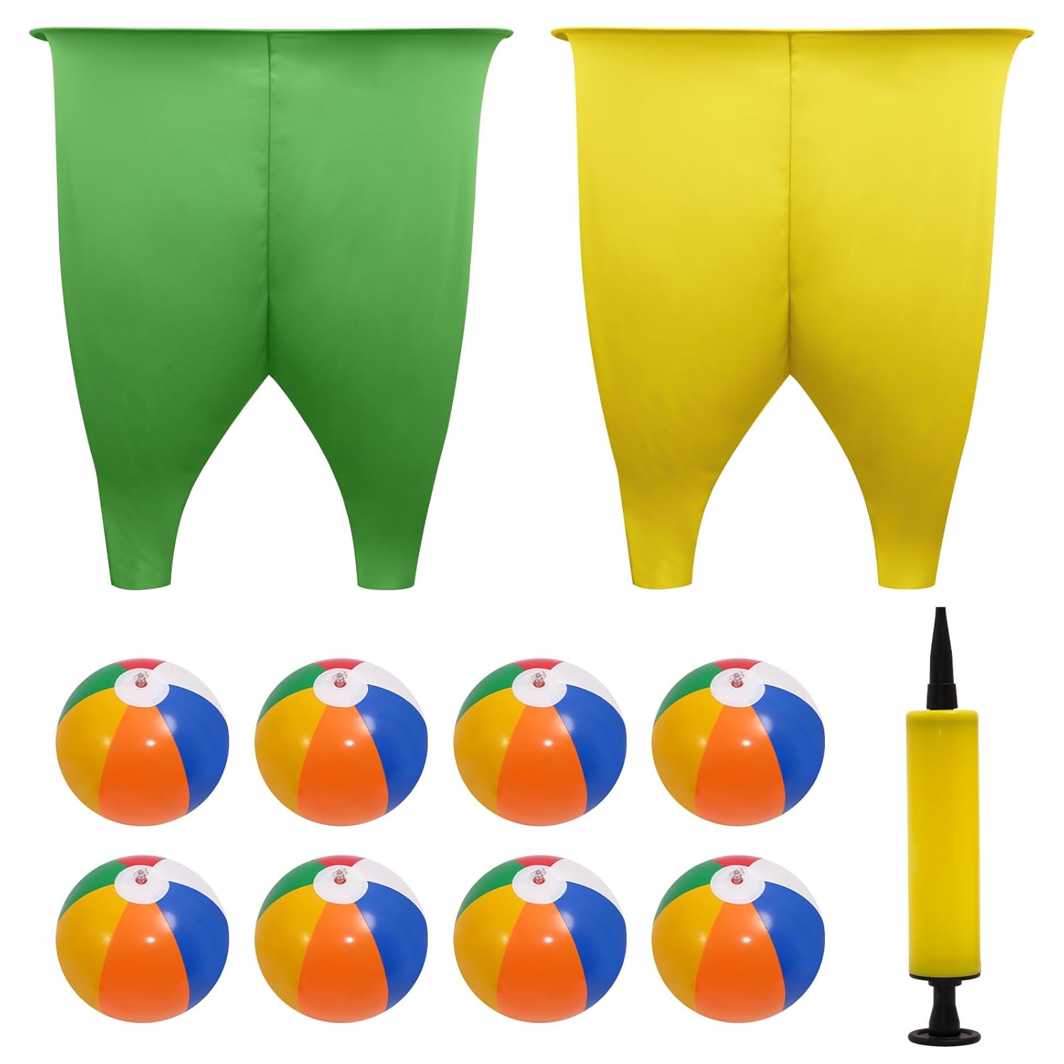 Granny Pants Party Game For Adults, Grannies Pants Ball Catching Game, Outdoor Granny Family Panties Games With 8 Colorful Bouncy Balls & 1 Air Pump For Fun Family Reunion & Adult Groups Yard Games