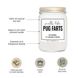 You Nique Designs Smells Like Pug Farts Soy Candle For Pug Lovers - 9Oz Gifts For Canine Lovers - Dog Farts Candle Funny Present, Pup Mom Gifts, Dog Themed (Lavender & Vanilla)