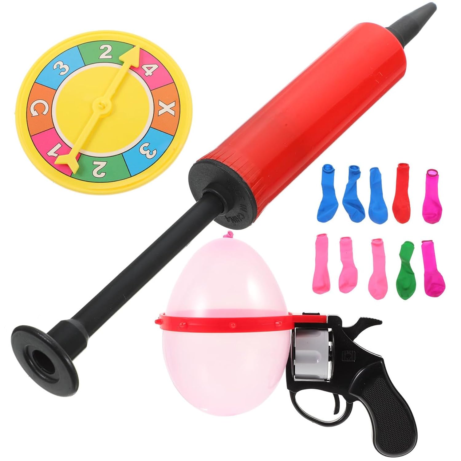 Kid Rotary Table Game Balloon Gun Toy For Kids Party Activities Boys Girls Fun Spoof Toy Lightweight And Durable