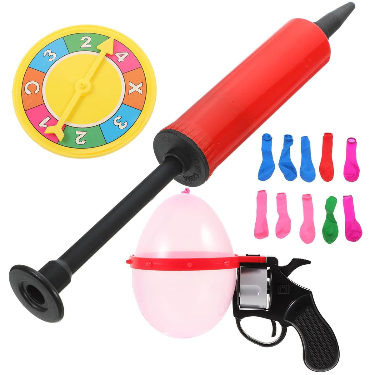 Kid Rotary Table Game Balloon Gun Toy For Kids Party Activities Boys Girls Fun Spoof Toy Lightweight And Durable