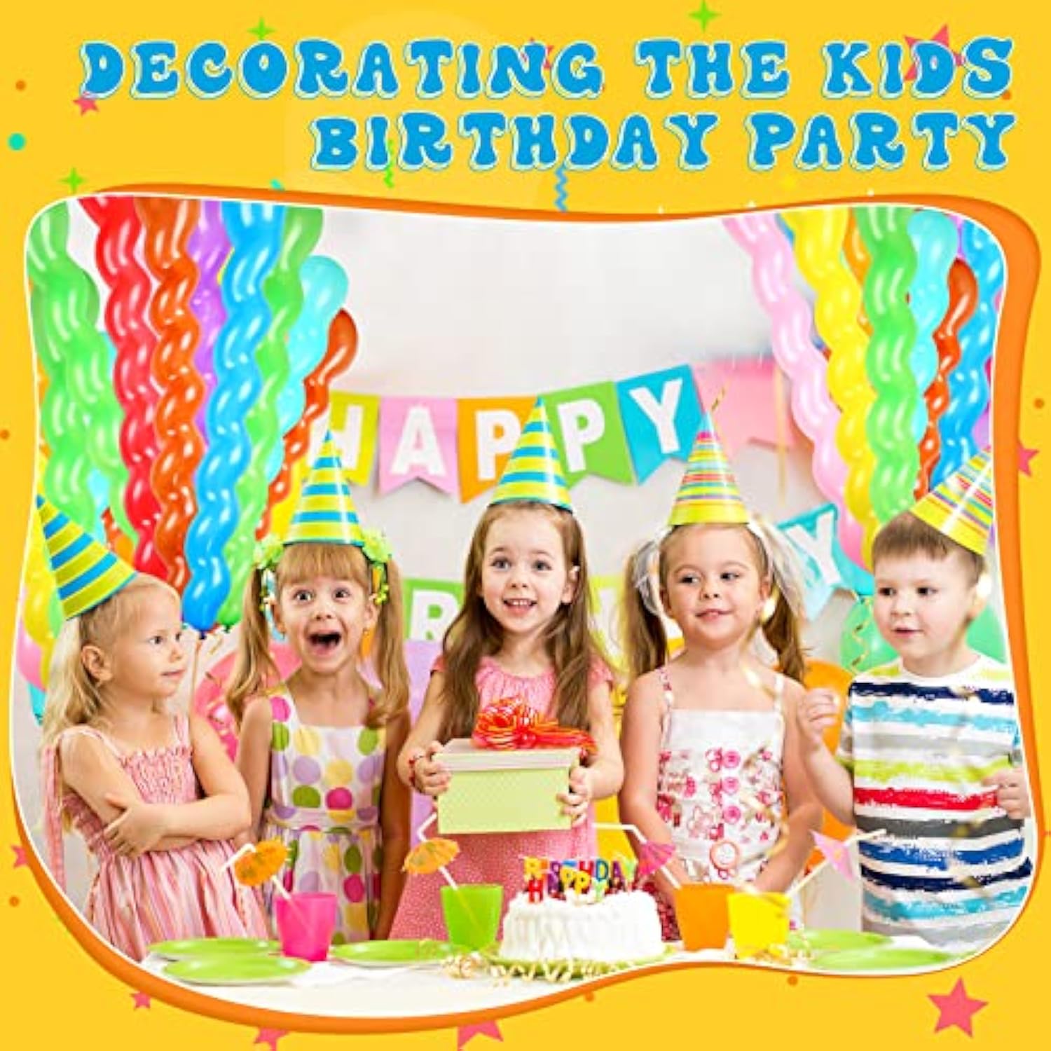 500Pcs 40" Spiral Twist Balloons – 9 Bright Colors for Party, Birthday & Festival Fun