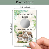 50 Pack Housewarming Scratch Off Game, Scratch Card For Rustic New Home New House, Housewarming Party Game Card (Housewarming 3)