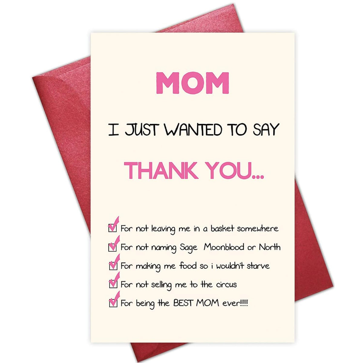 Funny Mother'S Day Card, Happy Mother'S Day Greeting Cards, Mother'S Day Gift, Birthday Card For Mom