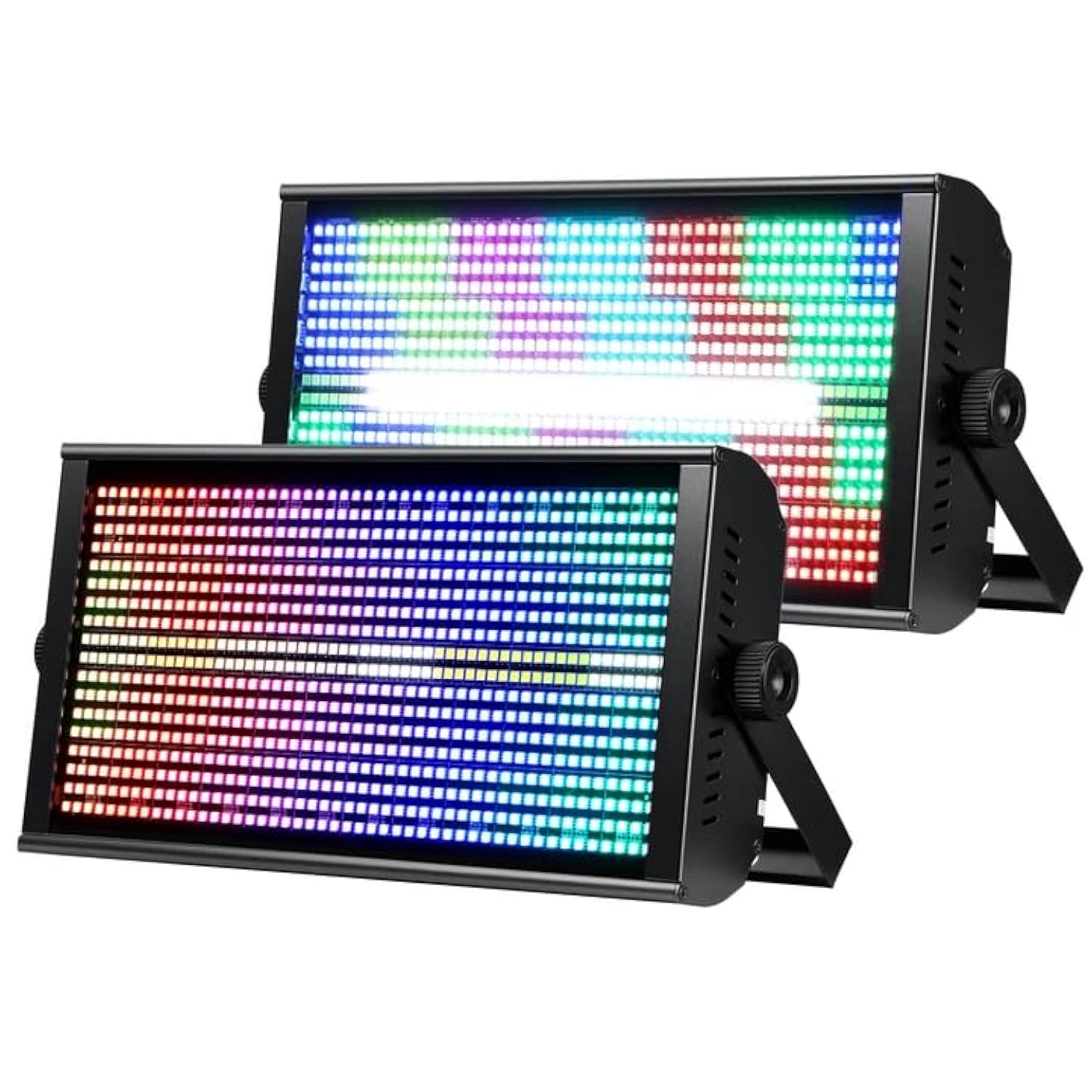Lf4808 260W Matrix Strobe Effect Lights, Wash Strobe And Blinder Stage Lights, Pixel Mapping & Zonal Control Effects Stage Lighting, Uplights Dmx Dj Lights For Party Wedding Club Bars Show,2S