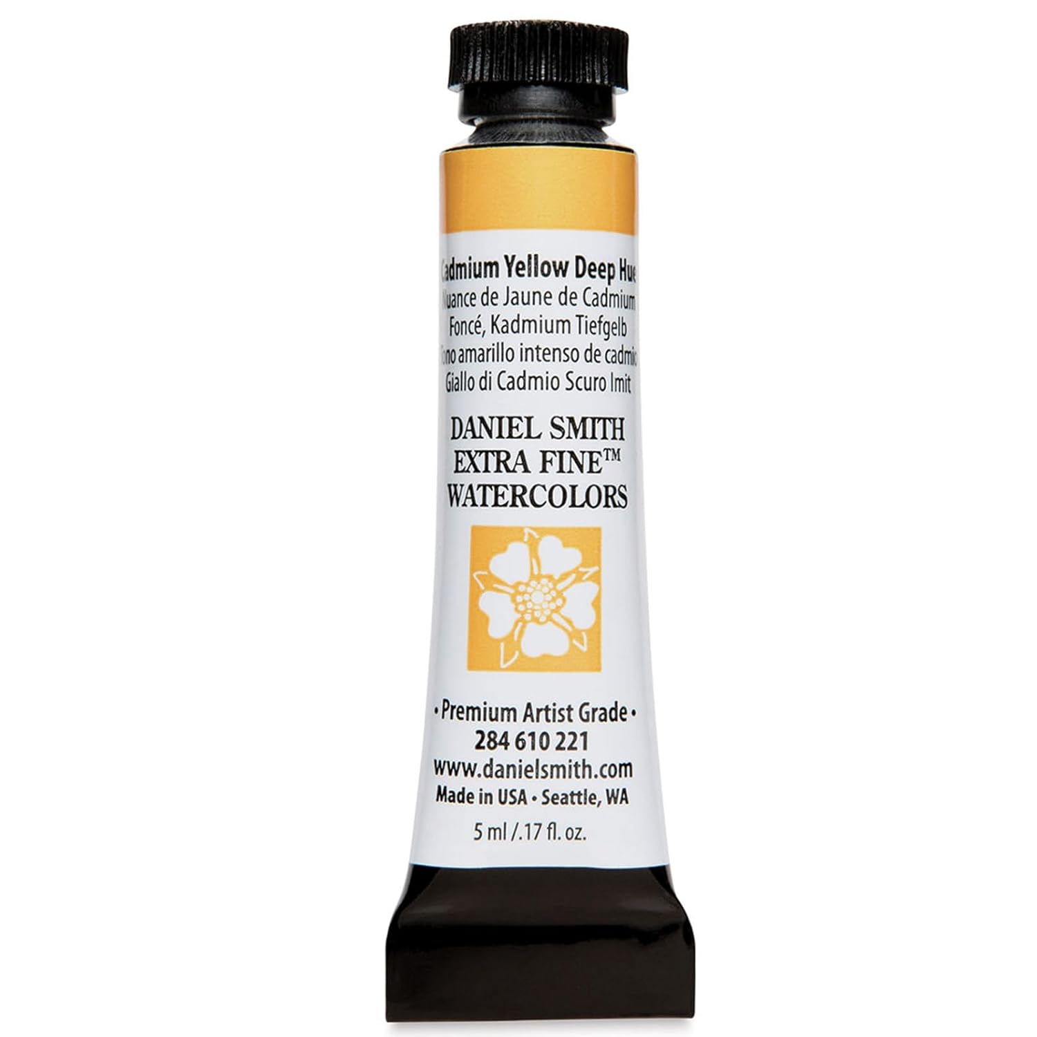 Daniel Smith Watercolour 5 ml Tube (Series 3) - Cadmium Yellow Deep Hue (221)
