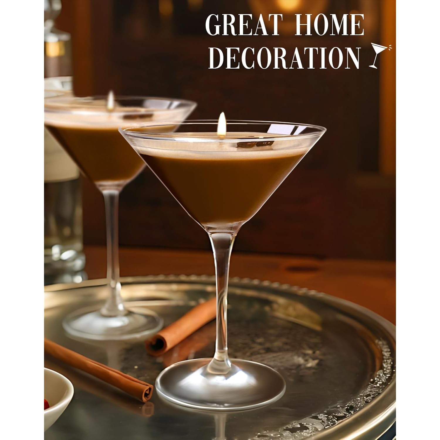 Martini Coffee Candles Gifts For Women, Scented Candles Unique Gifts For Women,Funny Cute Cool Cereal Soy Wax Candle For Home, Bedroom,Coffee Bar Scented For Christmas, Birthday,Halloween