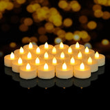 50 Pack Flameless Led Tea Lights Candles Battery Operated, Flickering Electric Fake Tealights Candles For Wedding, Party, Festival, Votive, Table, Home Decor