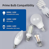 Digital Toggle Dimmer Switch 6 Pack Single Pole 3 Way LED CFL Incandescent Light Switch White