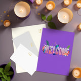 3D Welcome You Card, Pop Up Greeting Card, Welcome Home Card, Includes Envelope.