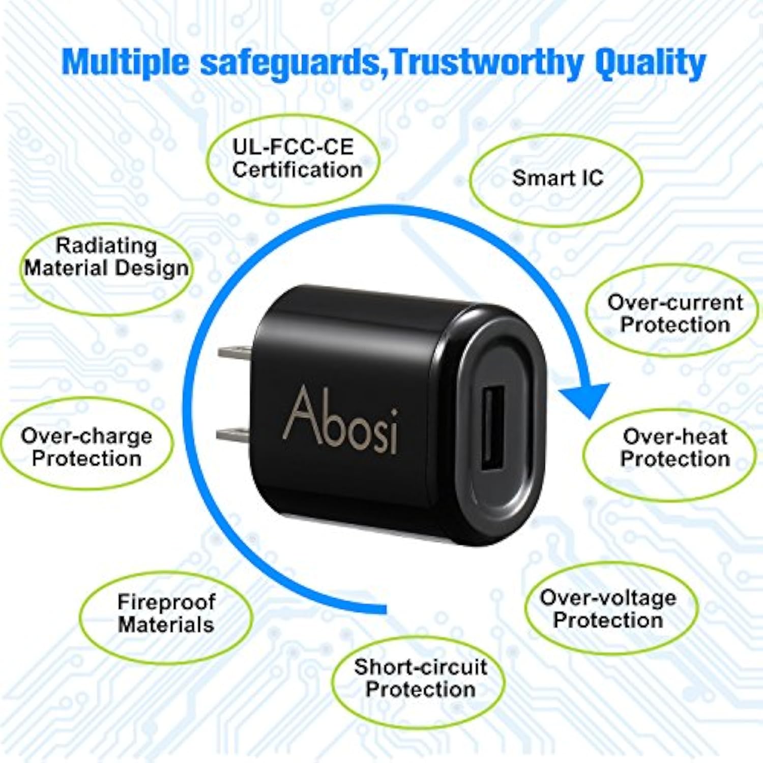 Wall Charger 3 Pack 5V 1A Ul Certified Universal Power Adapter Usb 1 Port Home Wall Charger Plug Compatible With Iphone Samsung And More Device Ul Listed